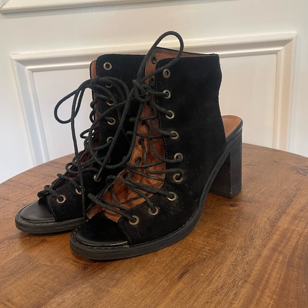 Jeffrey Campbell by Free People Lace Up Heels